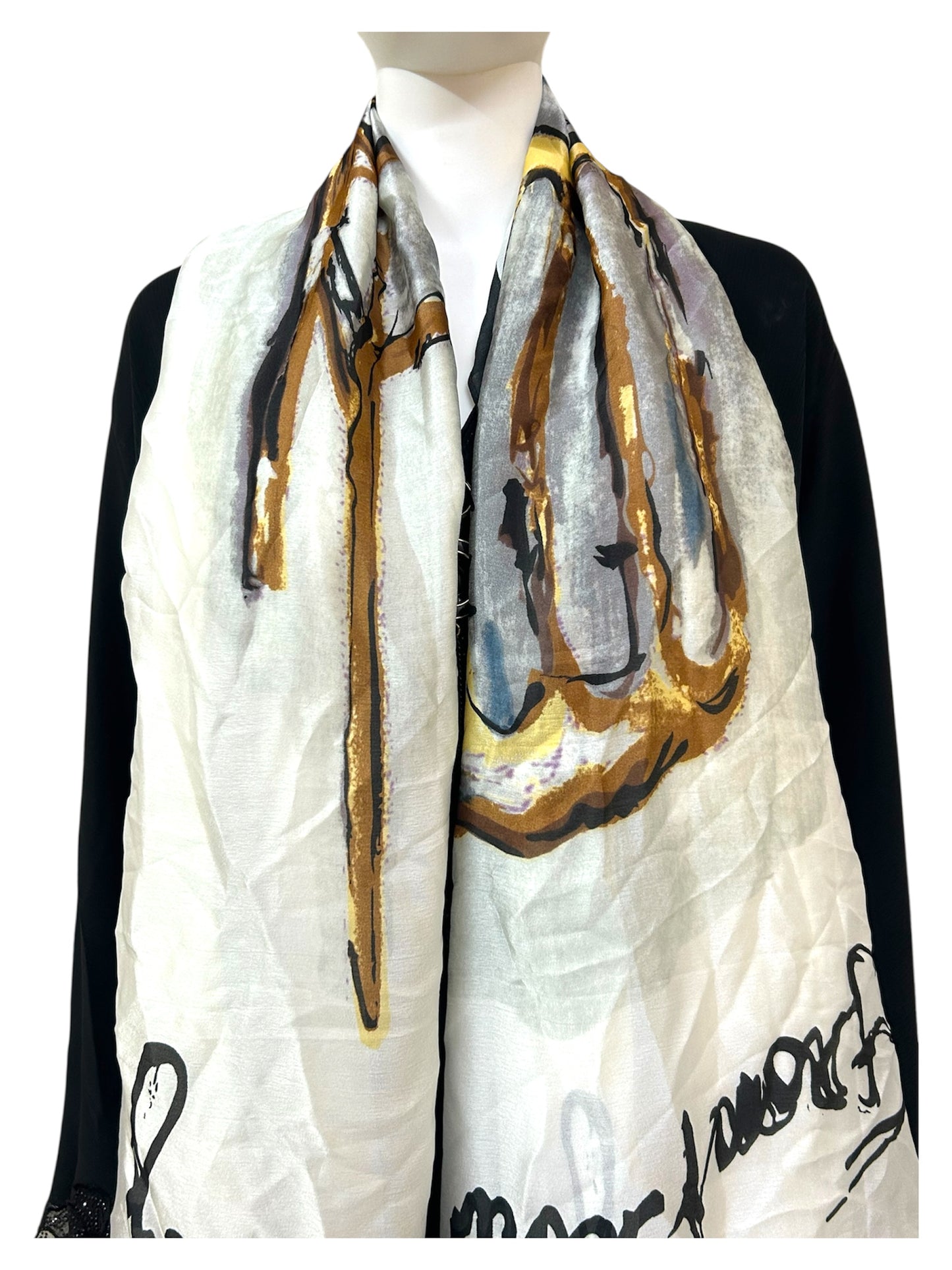 Turkish Printed Silk Satin Hijab