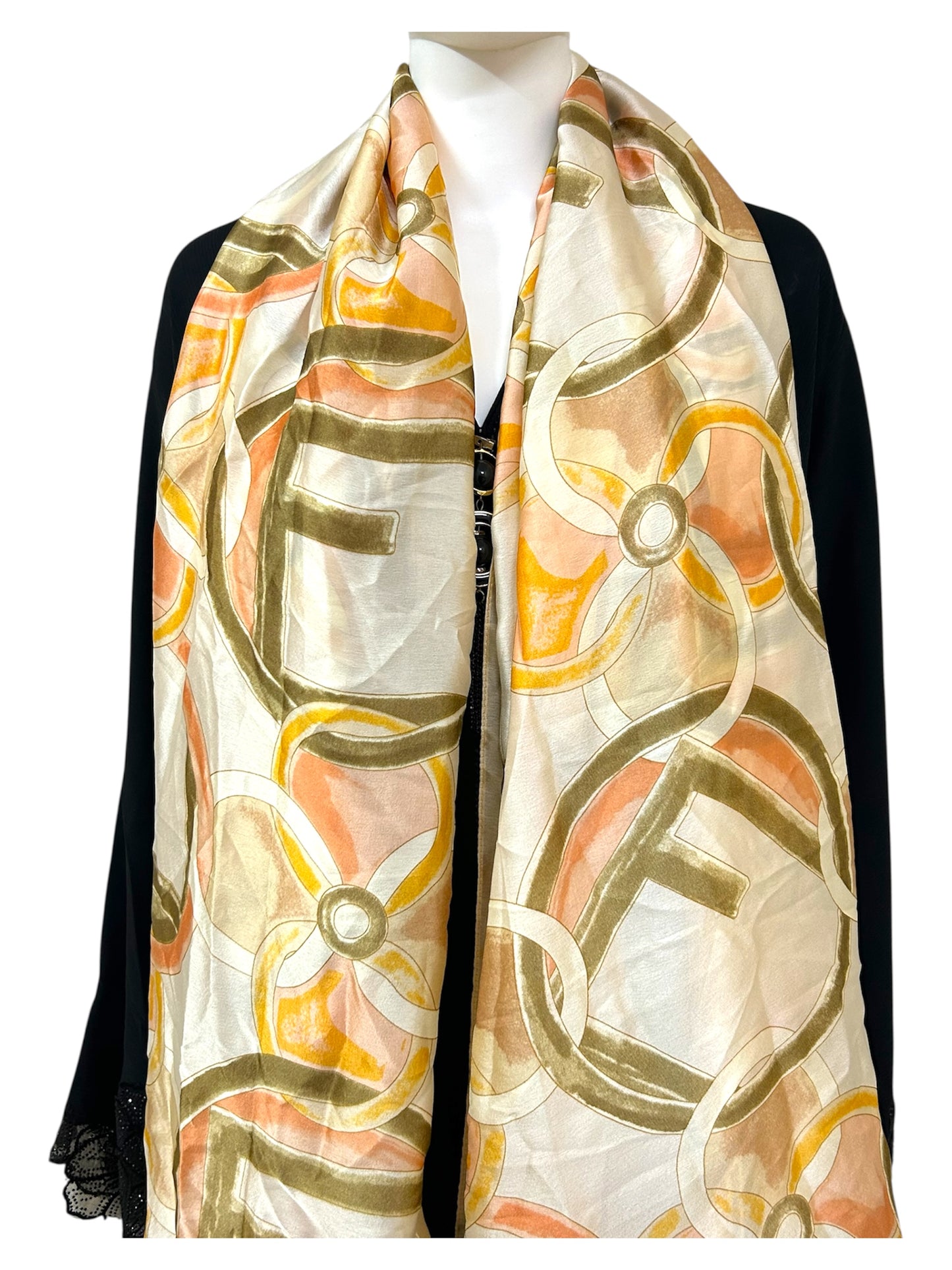 Turkish Printed Silk Satin Hijab