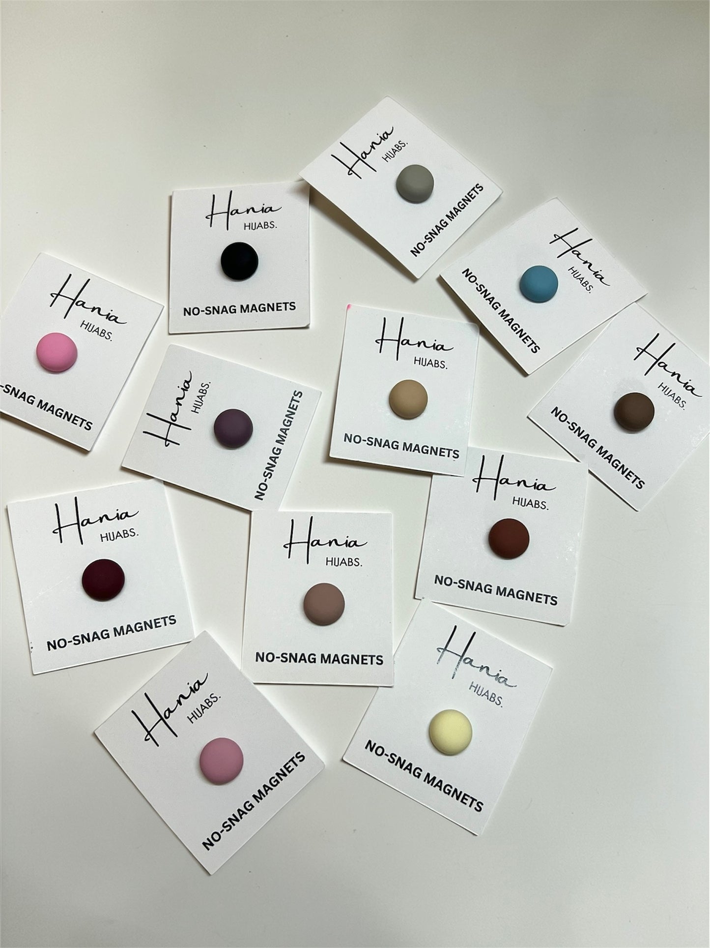 Premium No Snag Hijab Magnets - Round