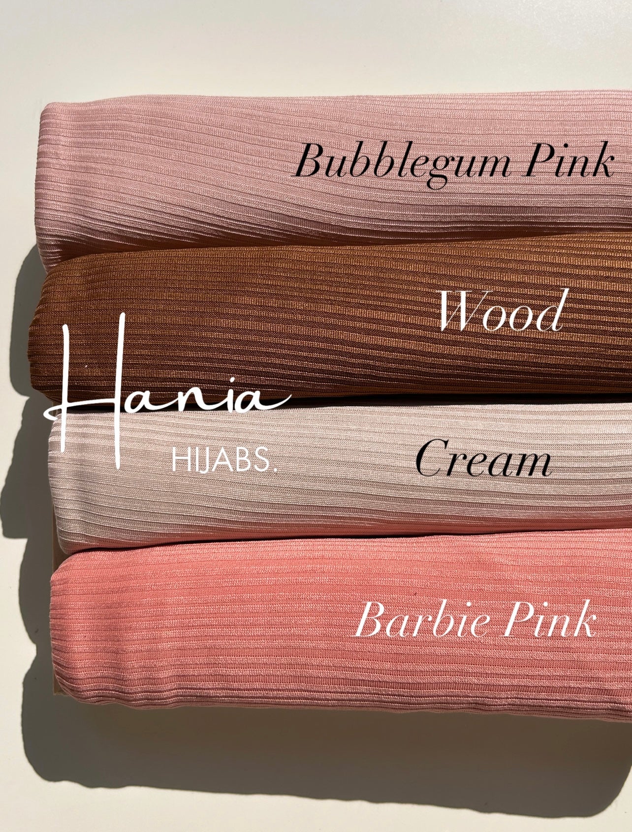 Turkish Ribbed Jersey Hijabs - C