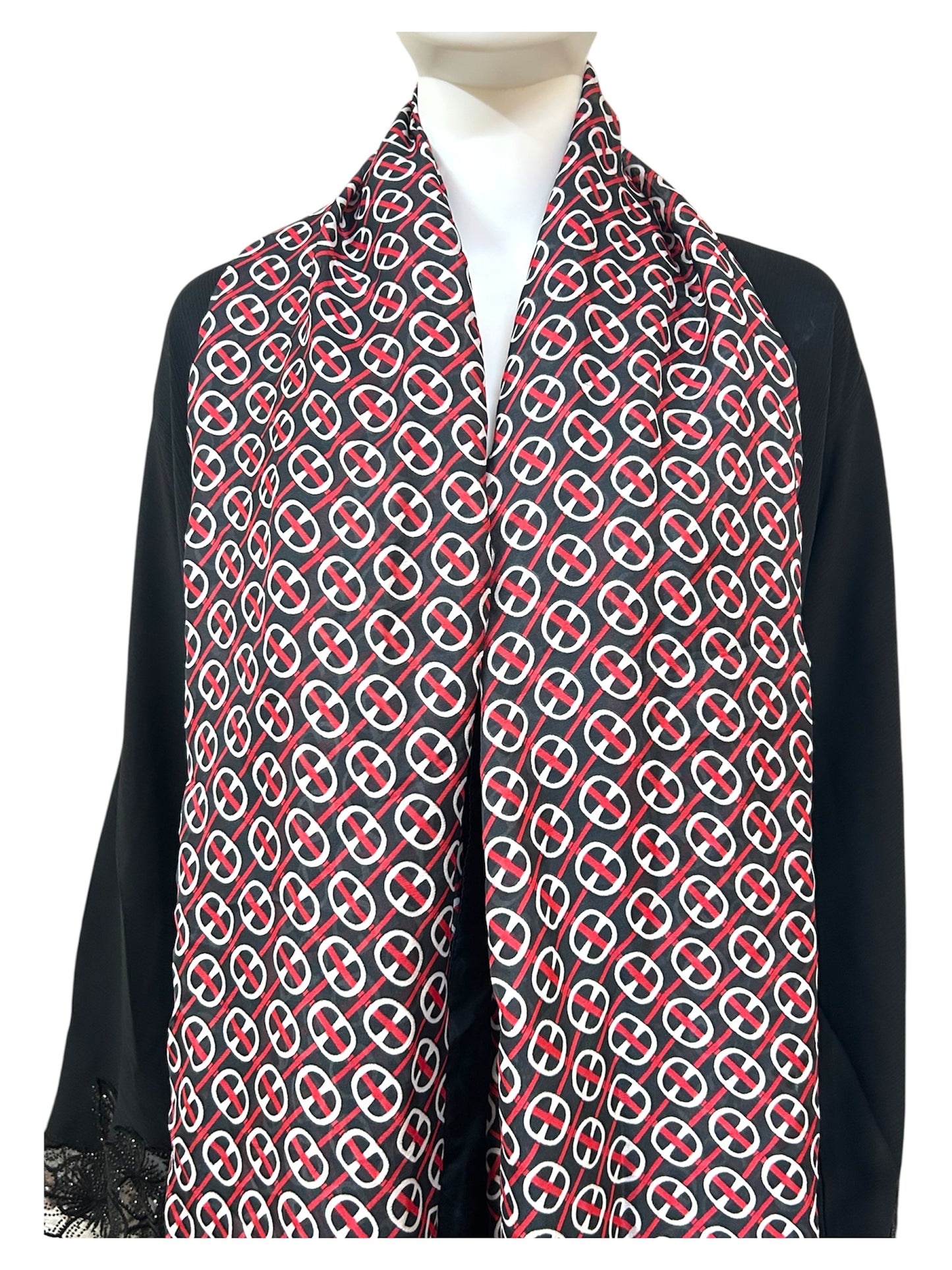 Turkish Printed Silk Satin Hijab