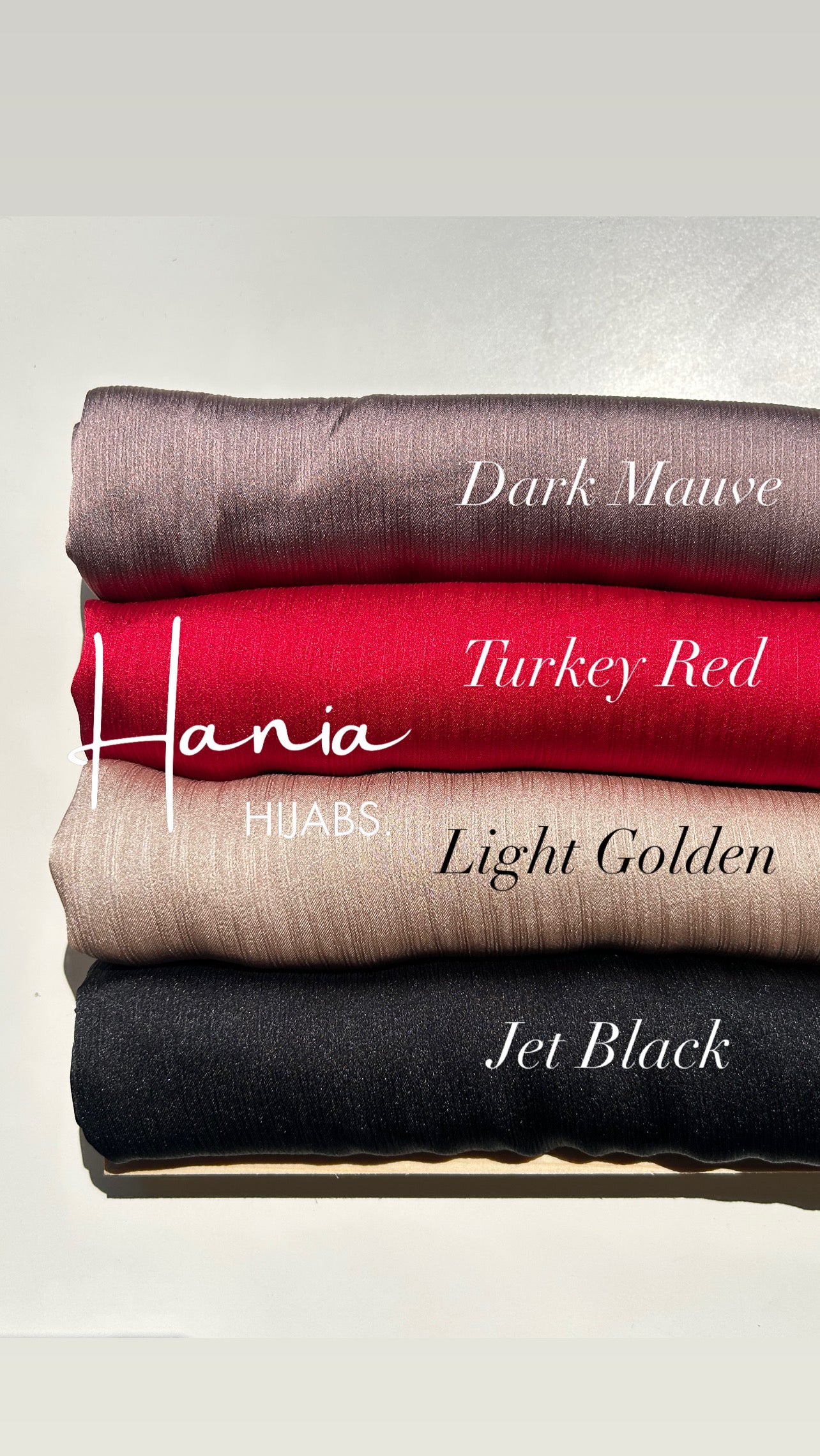 Turkish Luxe Muna Satin Hijabs