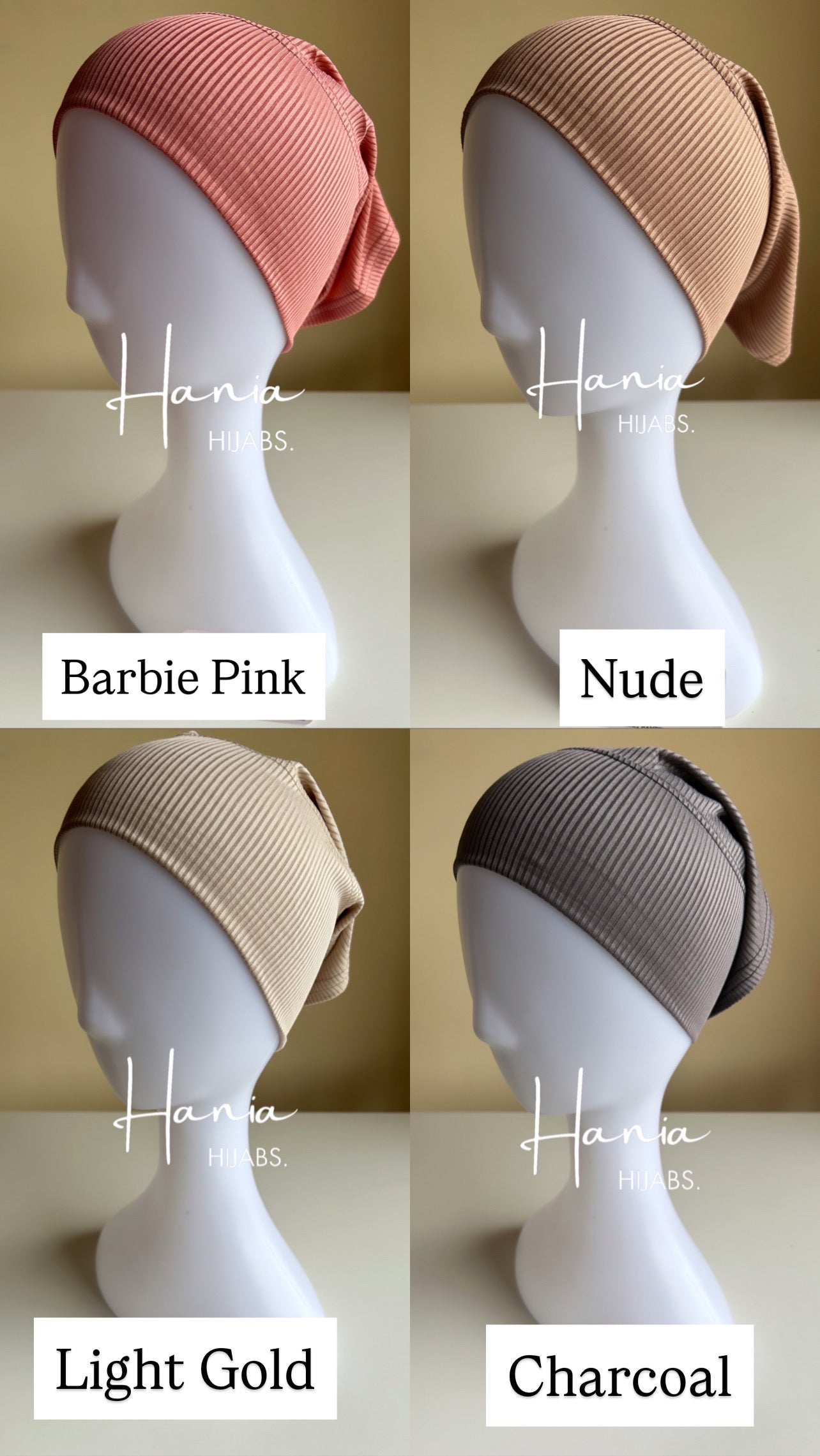 Turkish Ribbed Jersey Undercaps