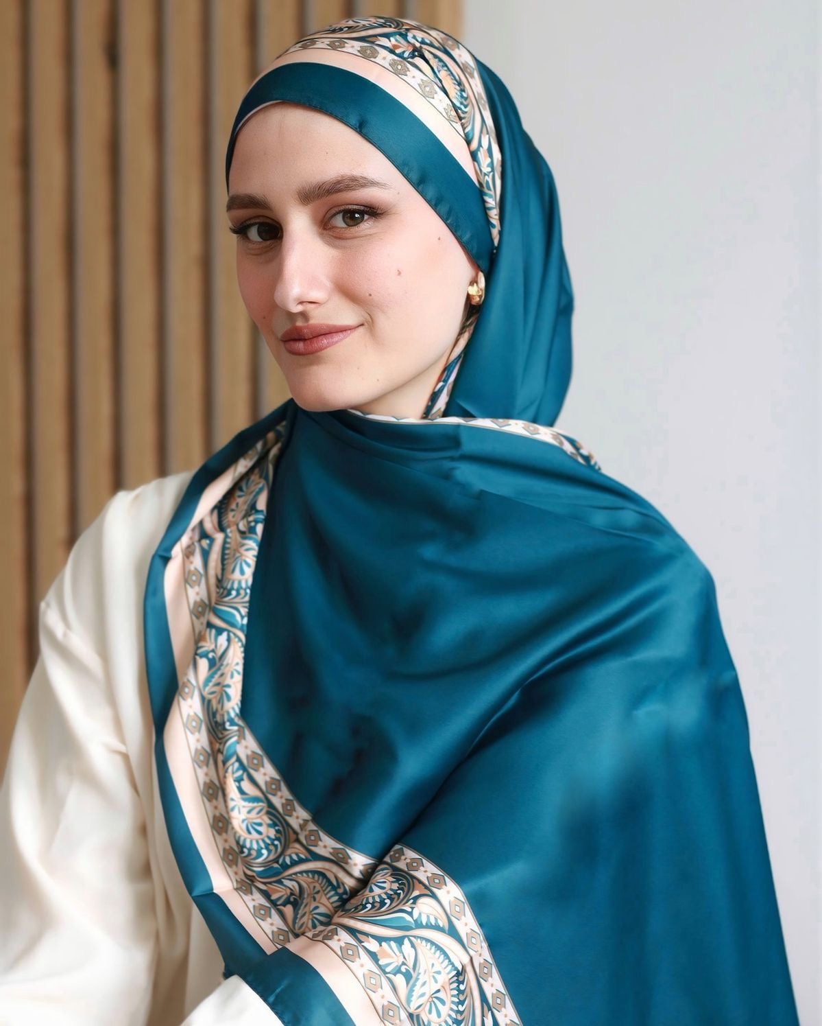 Turkish Printed Silk Satin Hijabs