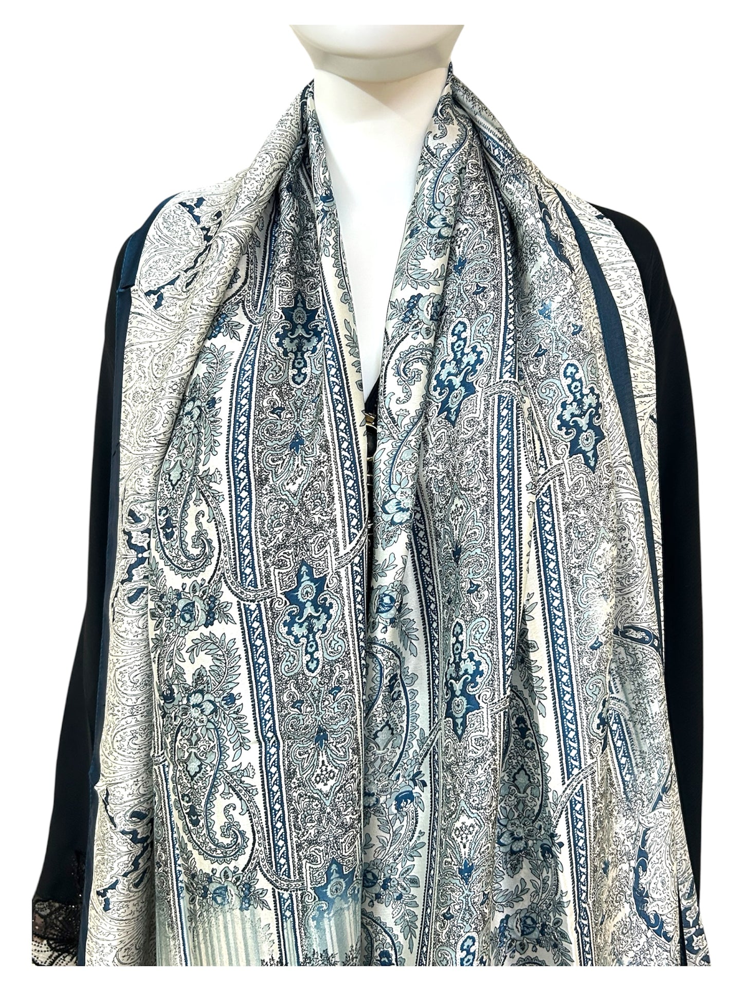 Turkish Printed Silk Satin Hijab