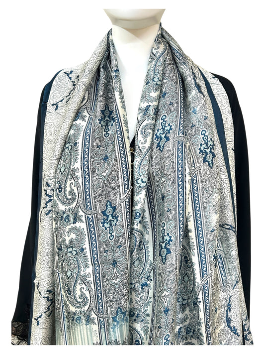 Turkish Printed Silk Satin Hijab