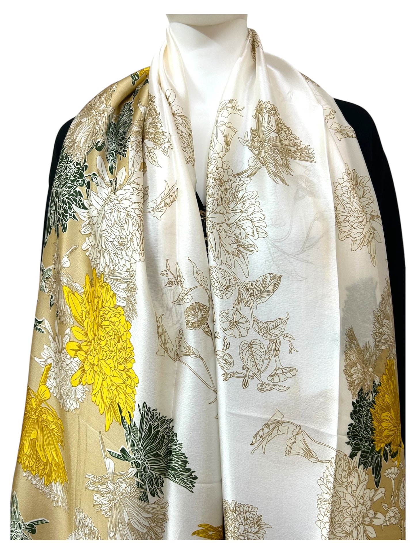 Turkish Printed Silk Satin Hijab