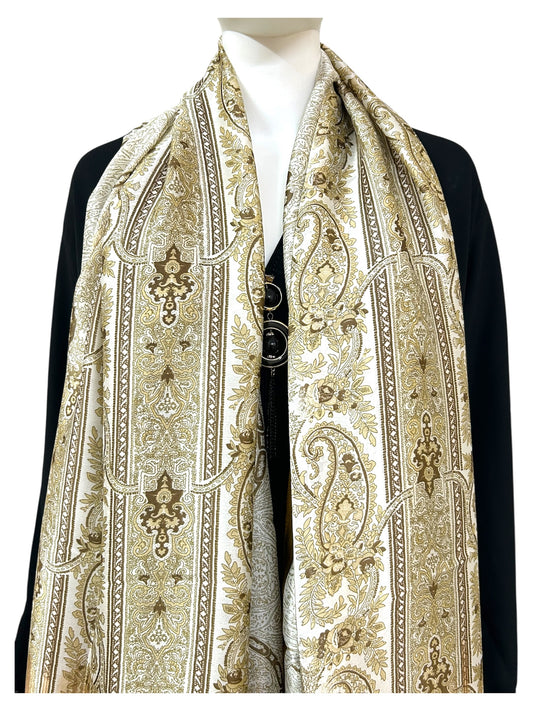 Turkish Printed Silk Satin Hijab