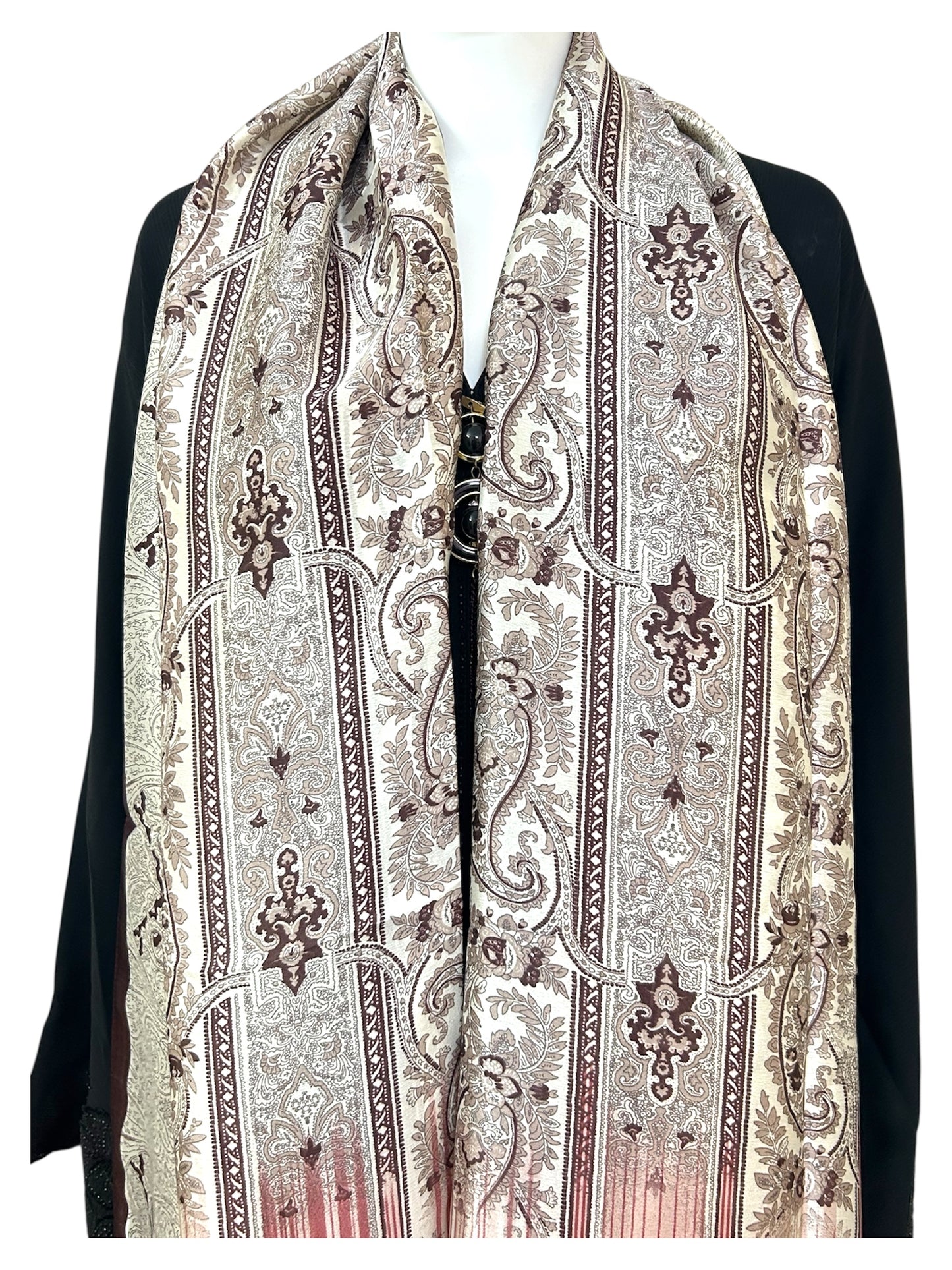Turkish Printed Silk Satin Hijab