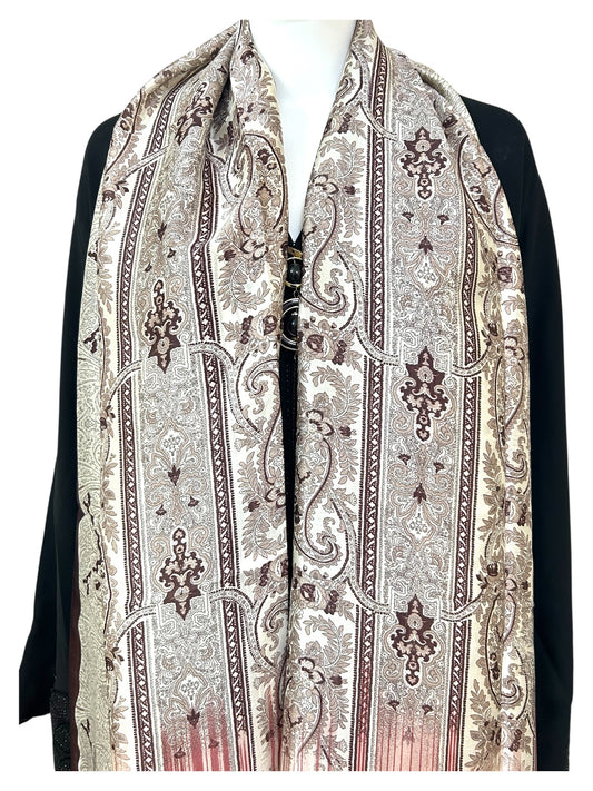 Turkish Printed Silk Satin Hijab