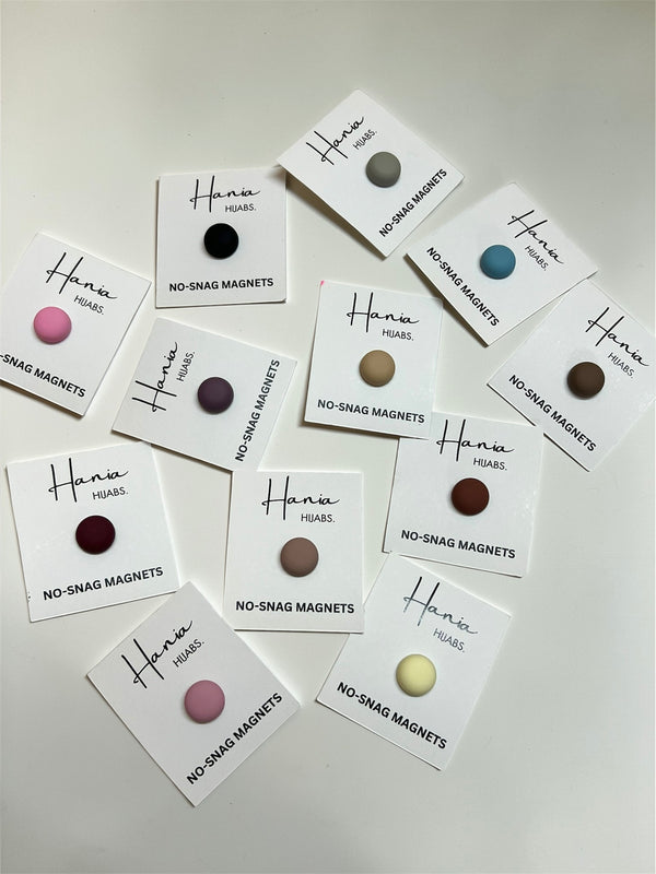 Premium No Snag Hijab Magnets - Round