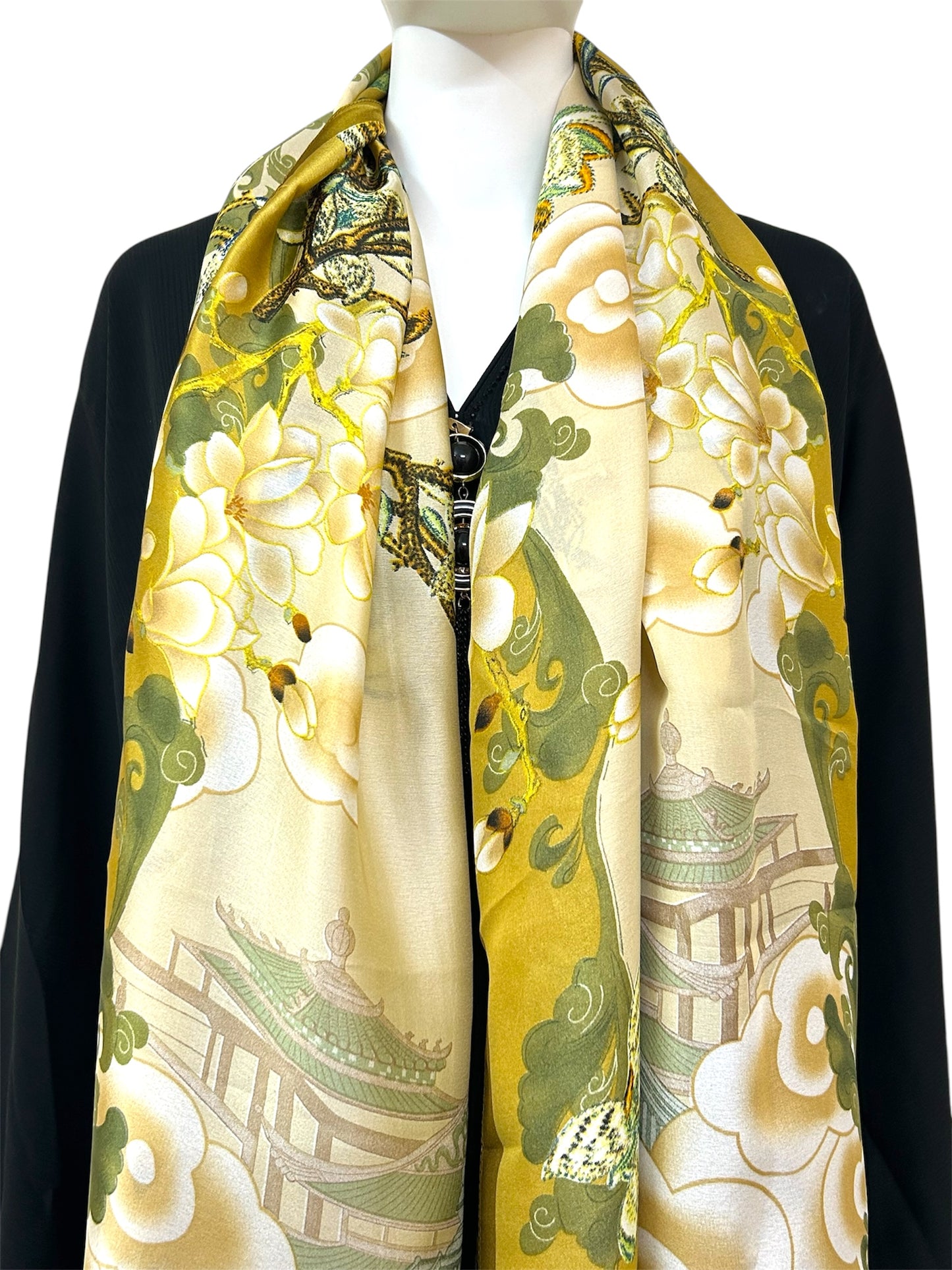 Turkish Printed Silk Satin Hijab