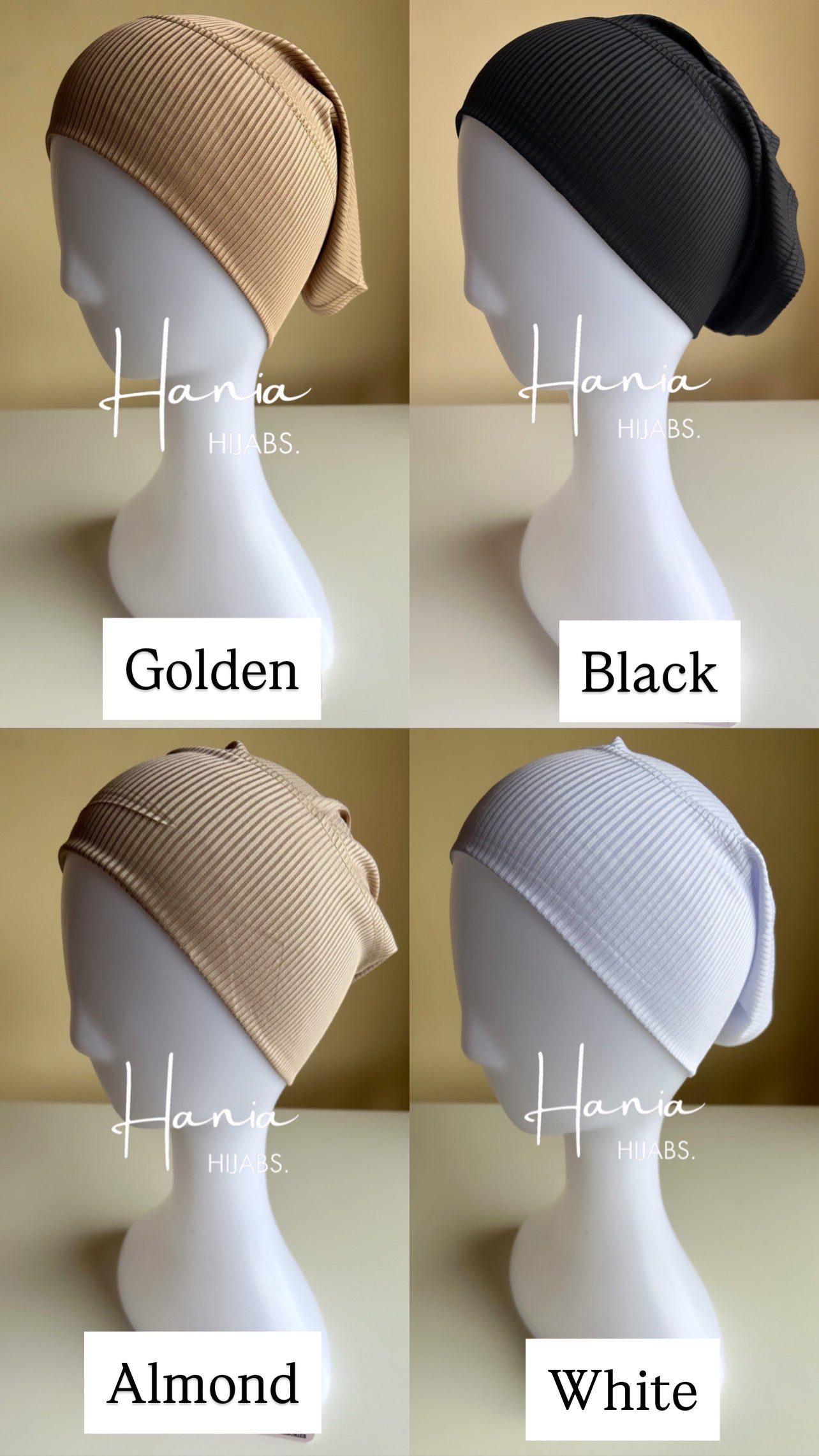 Turkish Ribbed Jersey Undercaps