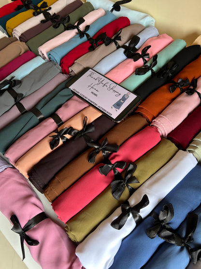Premium Chiffon Hijabs (All 60 Shades)
