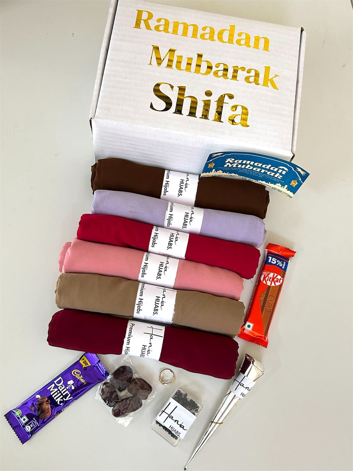 Premium Gold Foil Hijab Hamper